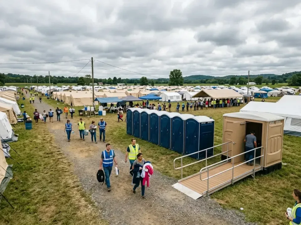 disaster-relief-camp-restrooms-010 — frequently asked questions, Dumpster & Portable Bathrooms Rental in Bluewell, WV